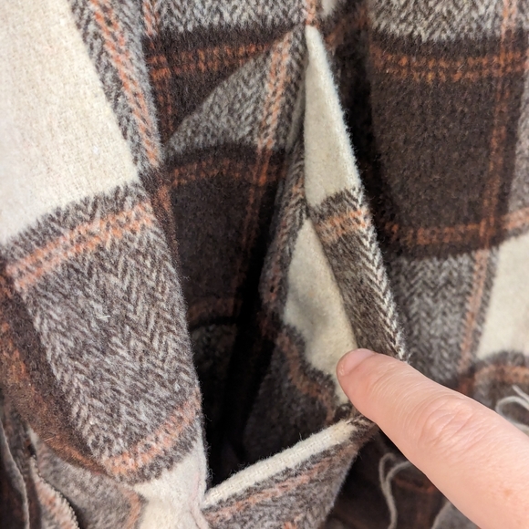 POL Brown Checkered Moto Jacket Sz Medium - Picture 7 of 9